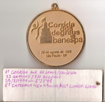 1999/29/Ago – 1ª Corrida dos Degraus / BANESPA - São Paulo / SP 